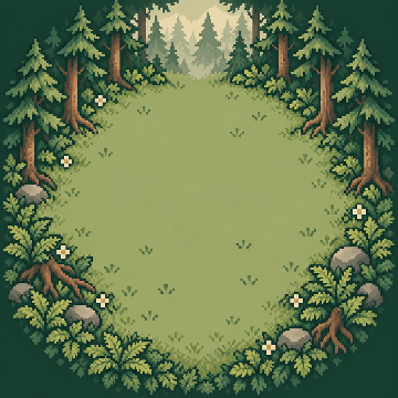 Misty pine edge, the antler spirit's native habitat artwork