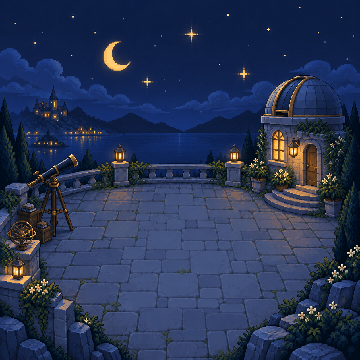 Star observatory, habitat artwork for the planned Space Legendary
